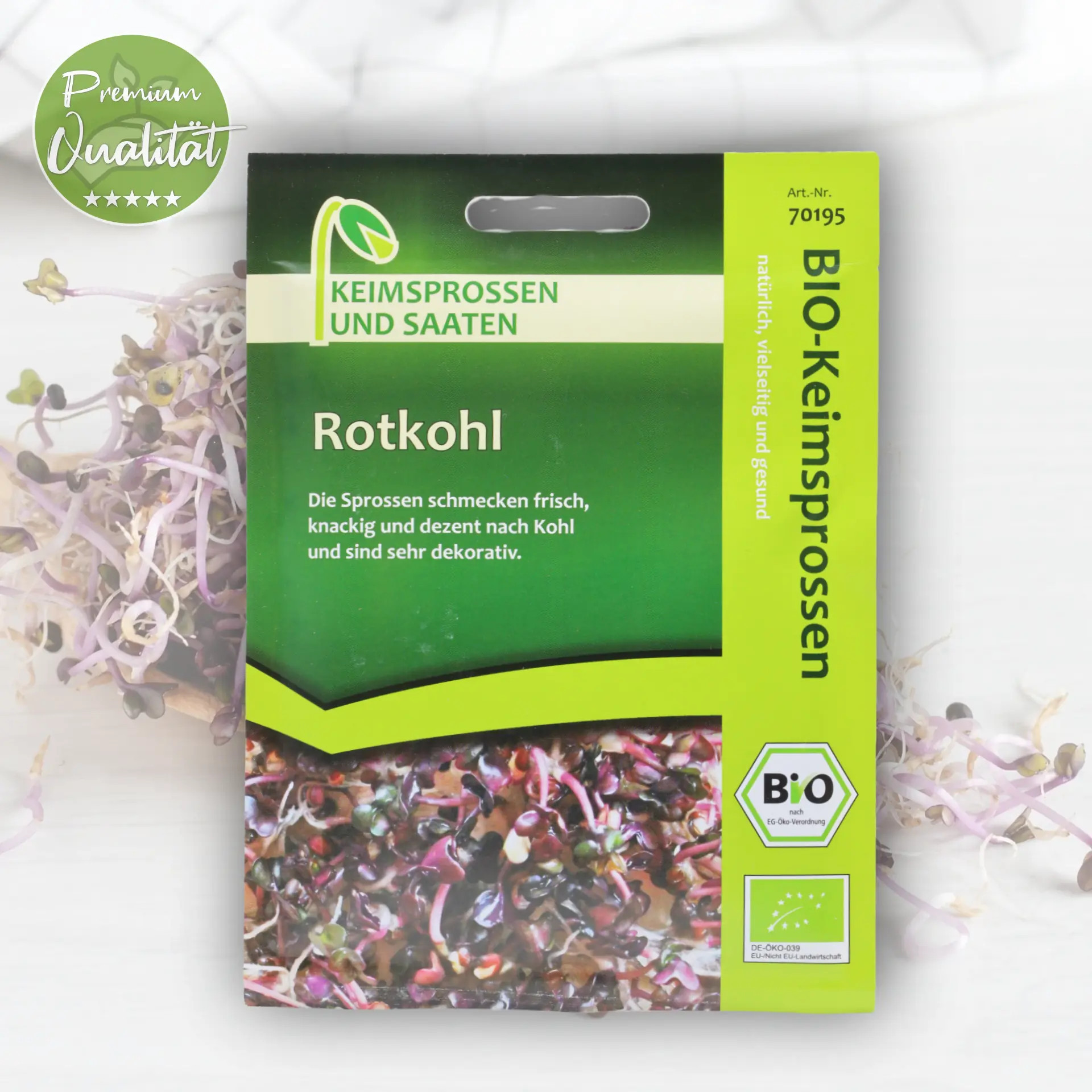 Bio Rotkohl Keimsprossen von Keimsprossen und Saaten