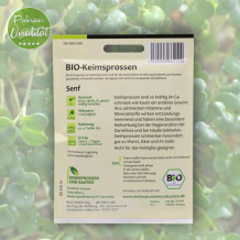 Bio Senfsprossen von Keimsprossen und Saaten