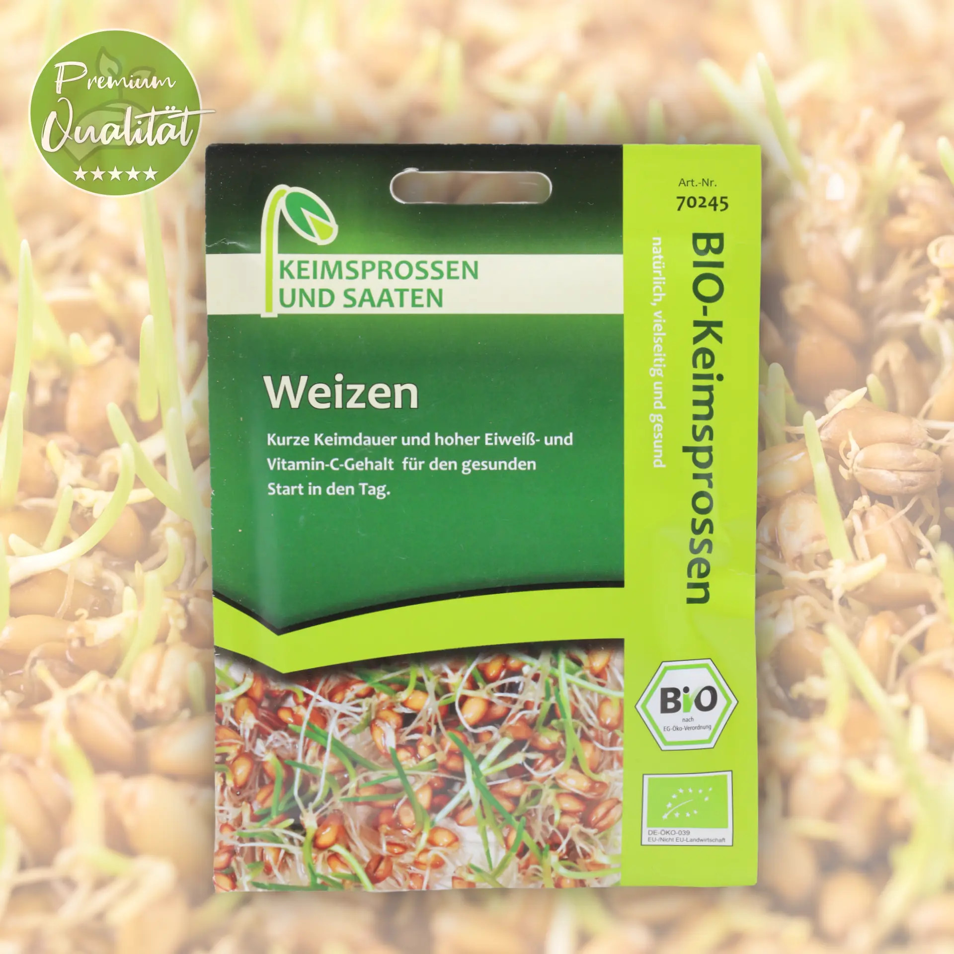 Bio Weizen Keimsprossen von Keimsprossen und Saaten