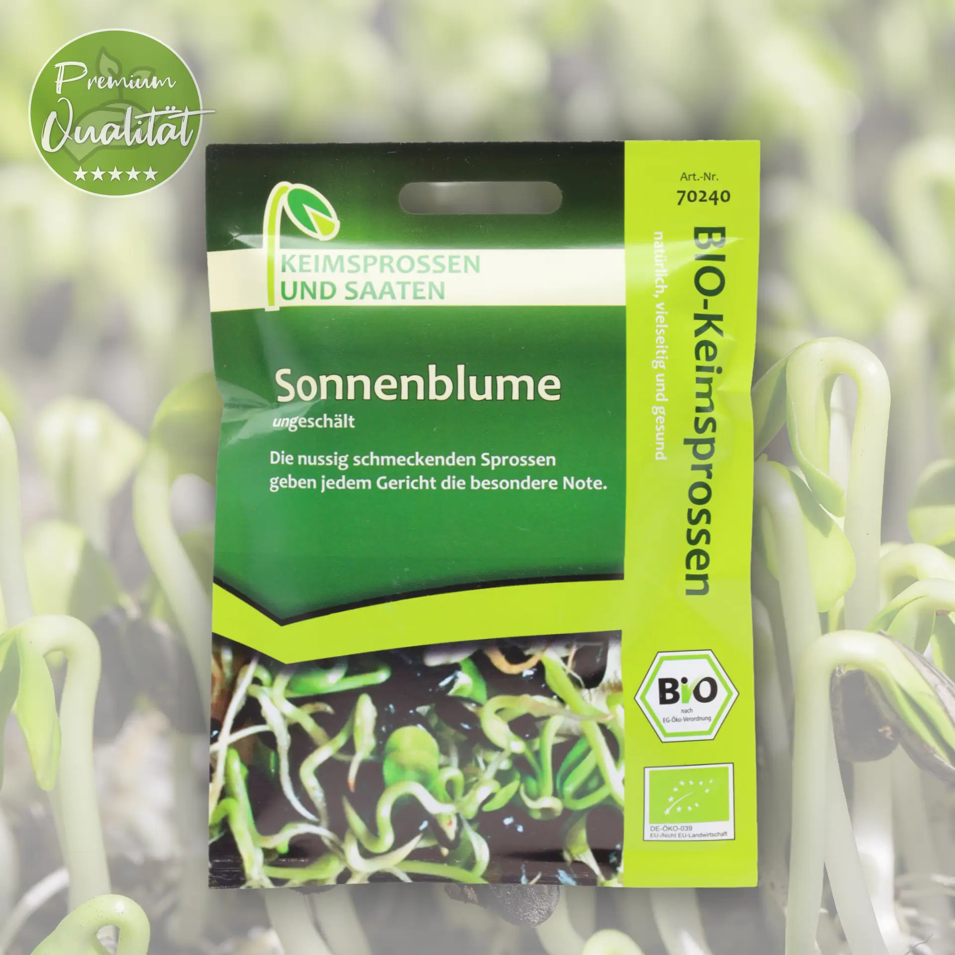 Bio Sonnenblume Keimsprossen von Keimsprossen und Saaten