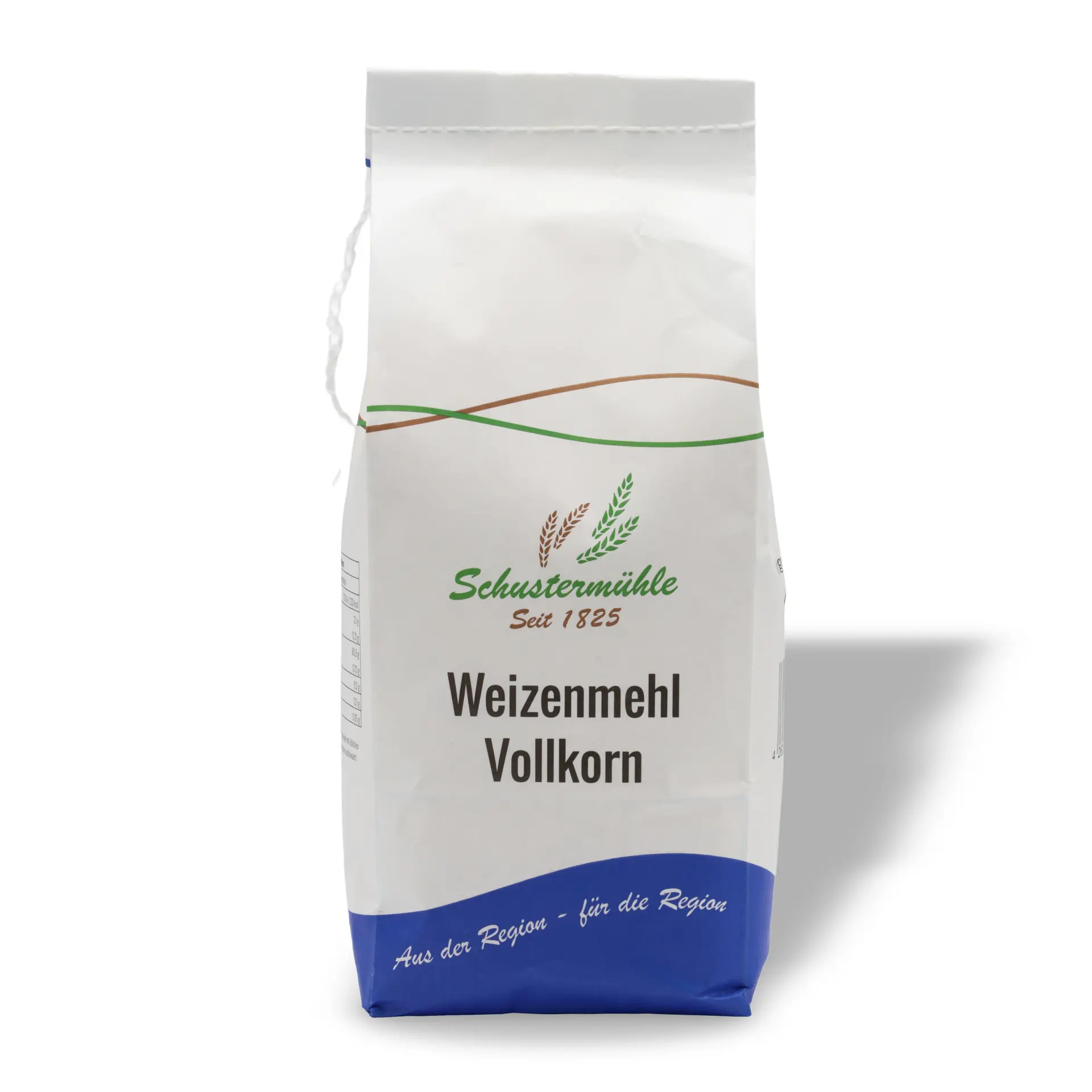Weizenvollkornmehl Type 1700 aus Bayern - Vorderseite