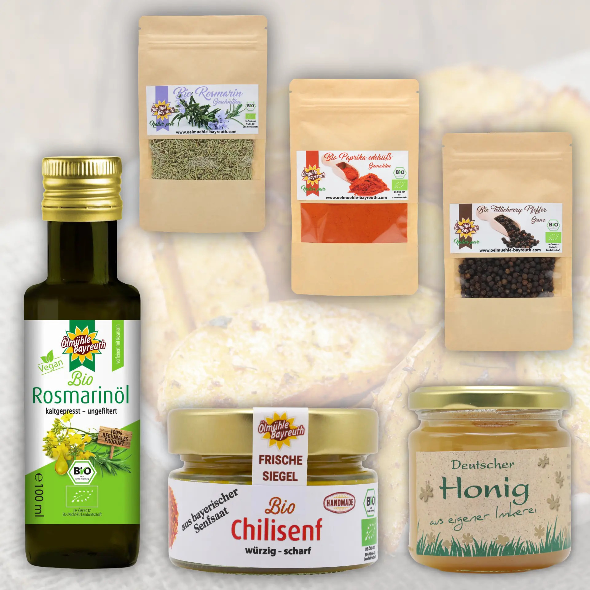 Kochset Chilisenf-Rosmarikkartoffeln