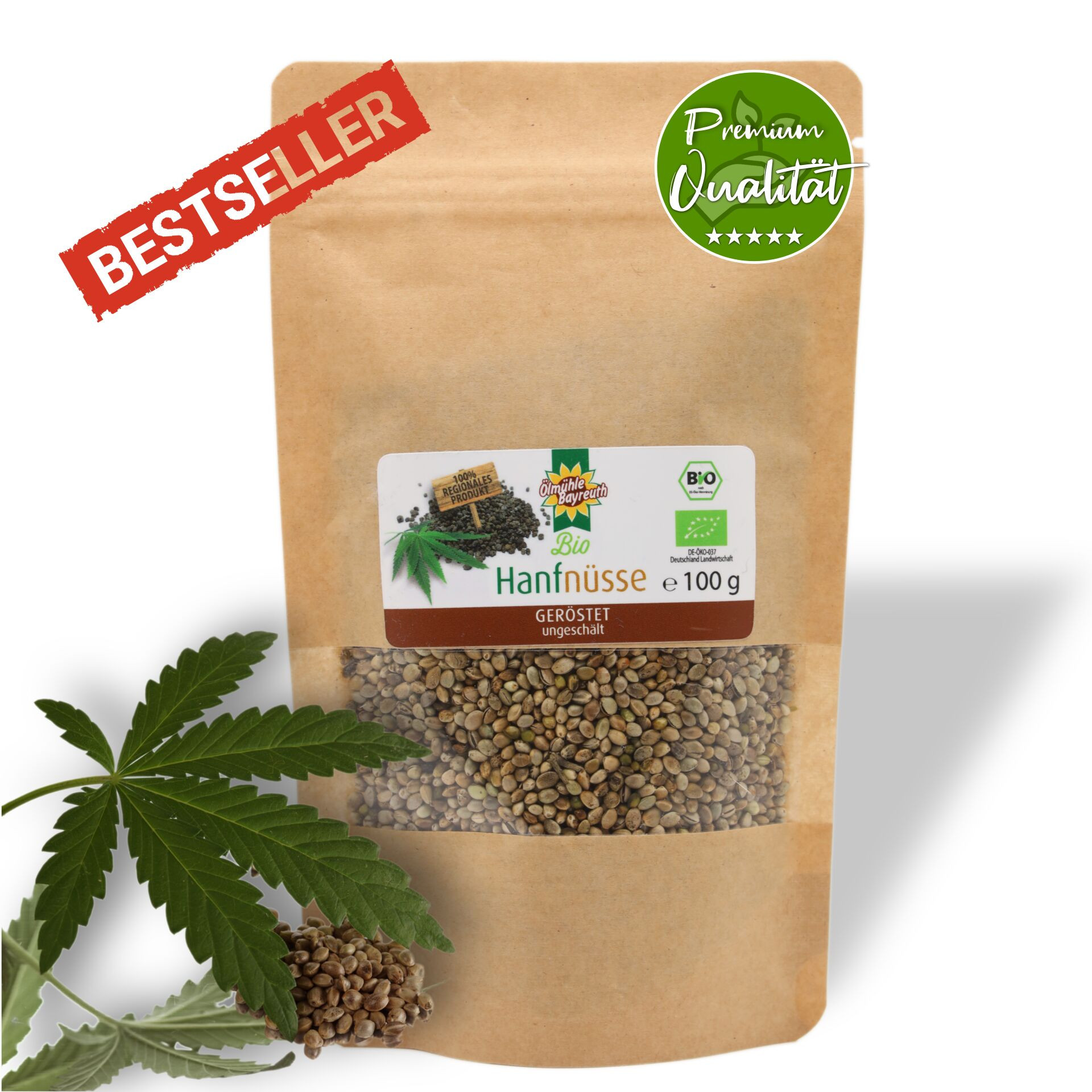 Bio Hanfnüsse geröstet