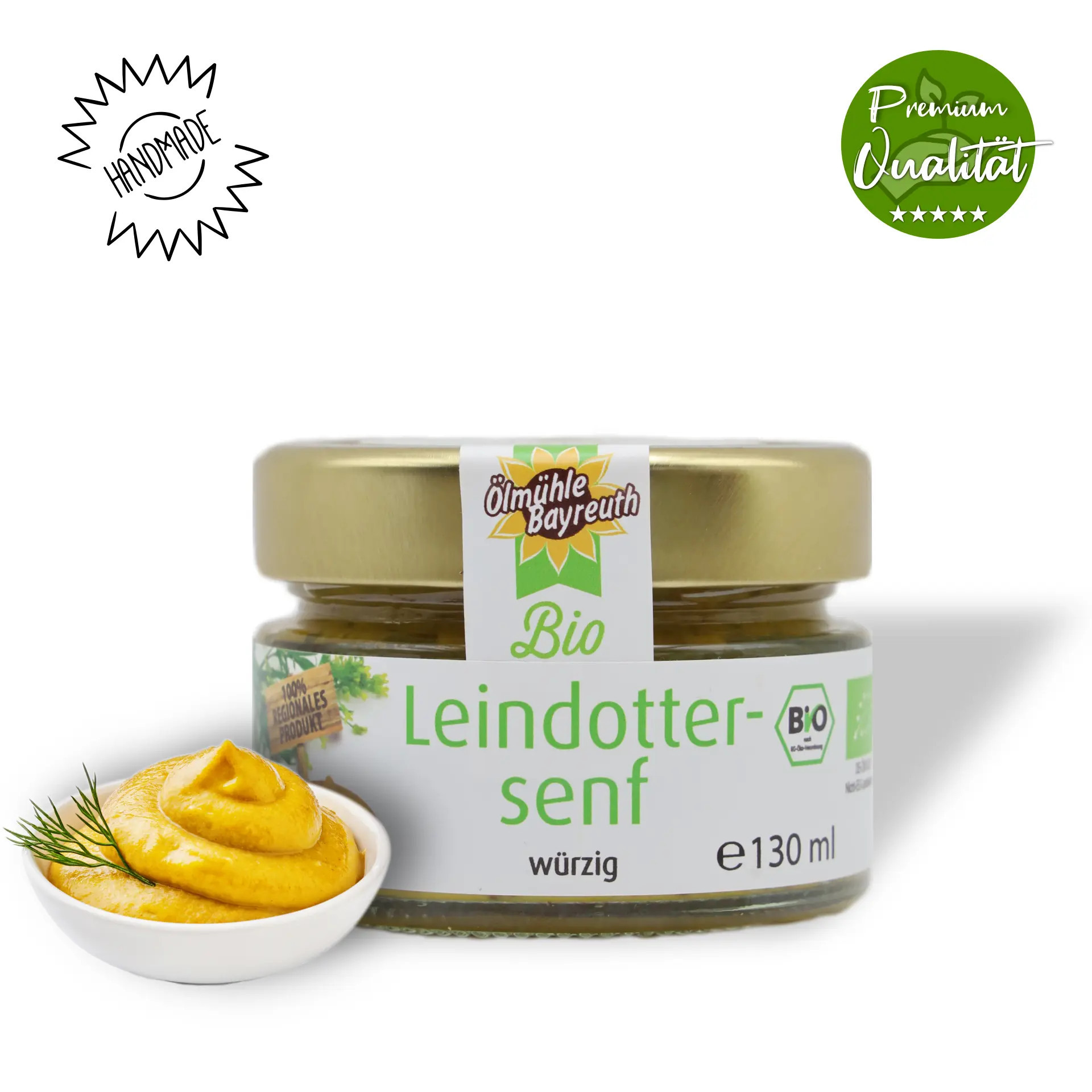 Bio Leindottersenf von der Ölmühle Bayreuth