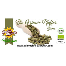 Bio Grüner Pfeffer von der Ölmühle Bayreuth