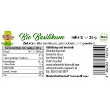 Bio Basilikum gerebelt