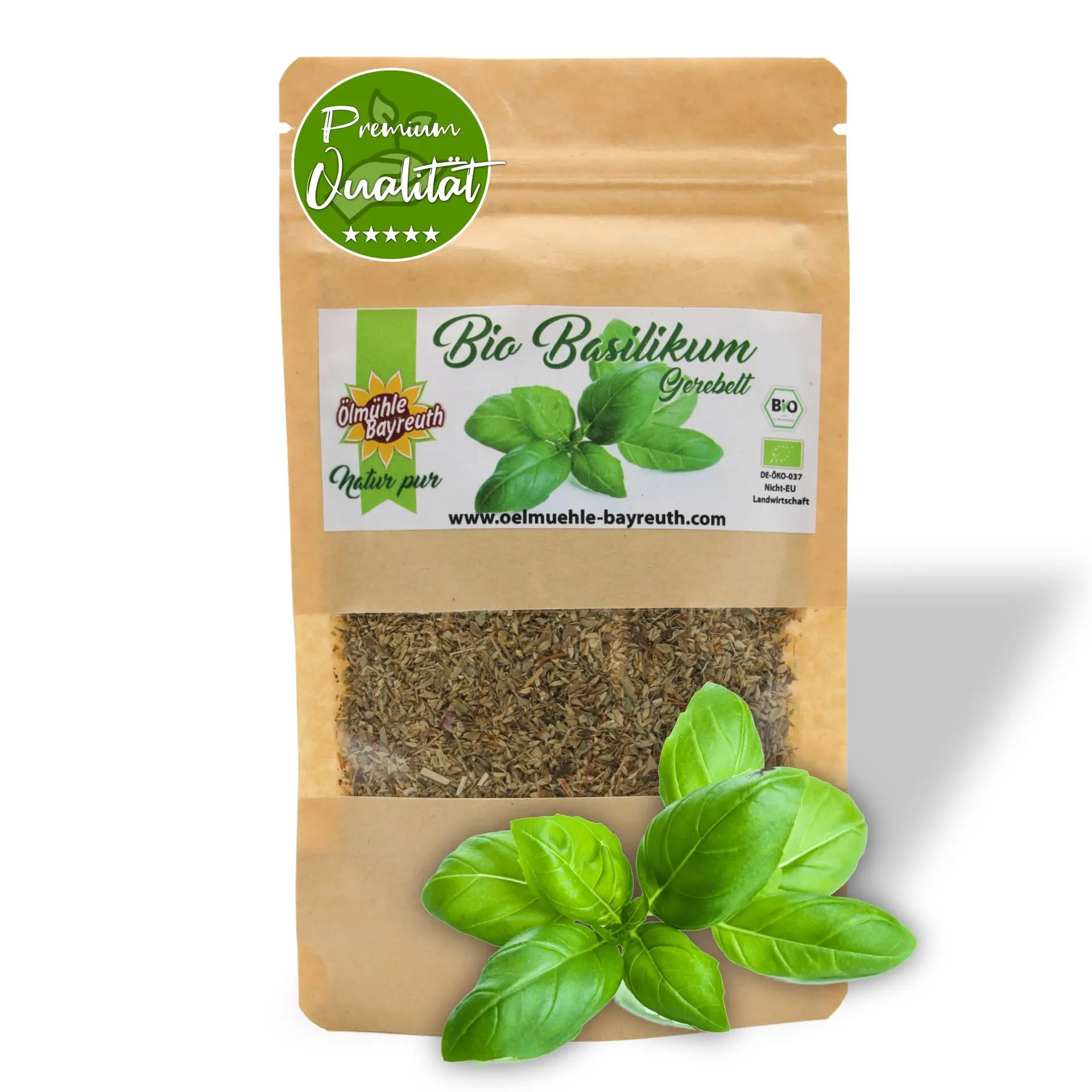 Bio Basilikum gerebelt