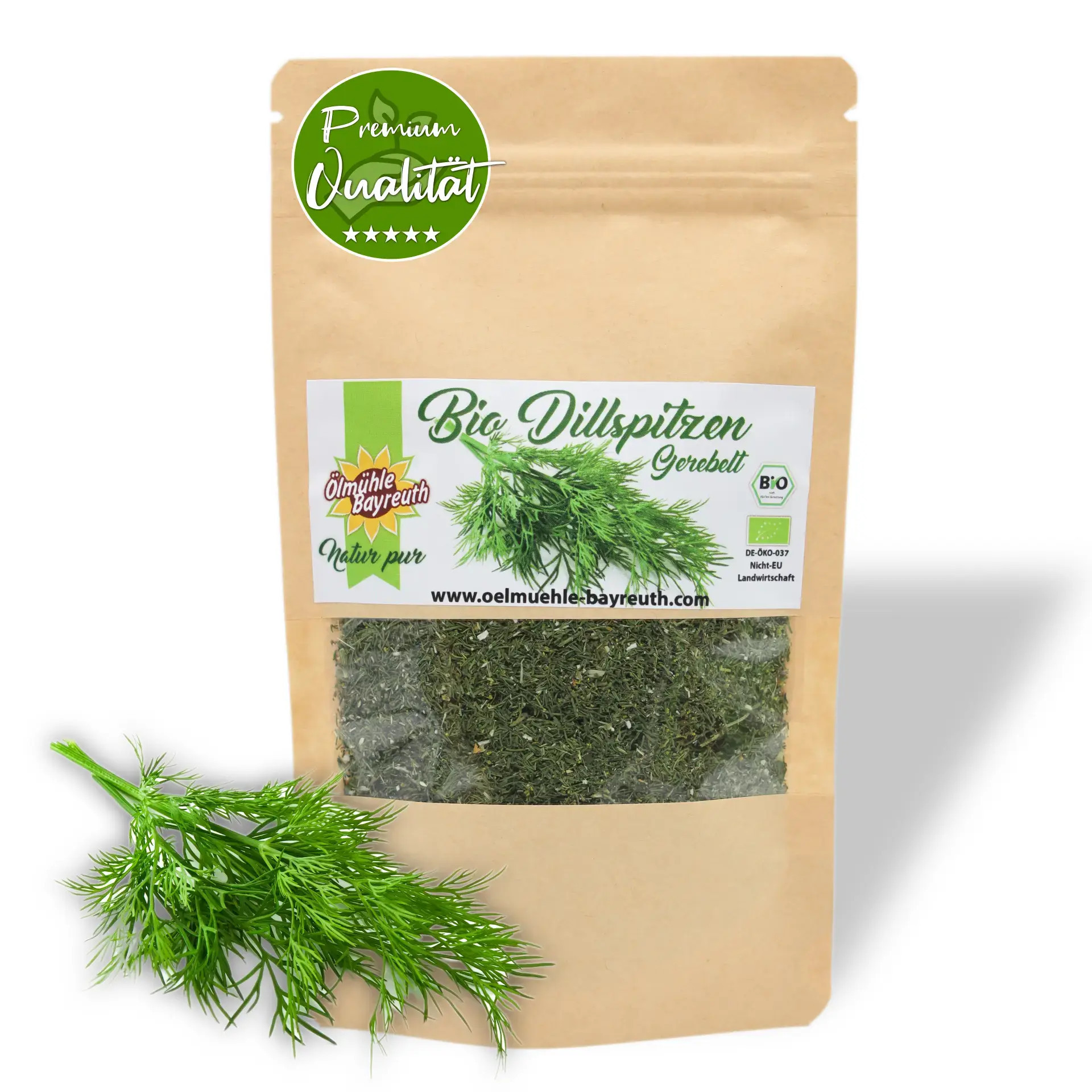 Bio Dillspitzen gerebelt