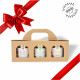 Geschenkbox mit 3x 200 ml Bio Senf oder Mus