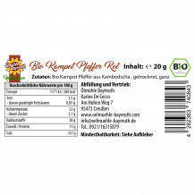 Bio Kampot Pfeffer von der Ölmühle Bayreuth
