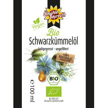 Bio Schwarzkümmelöl kaltgepresst von der Ölmühle Bayreuth