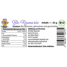 Bio Rosmarin geschnitten von der Ölmühle Bayreuth
