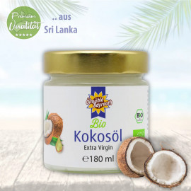 Bio Kokosöl 180 ml von der Ölmühle Bayreuth