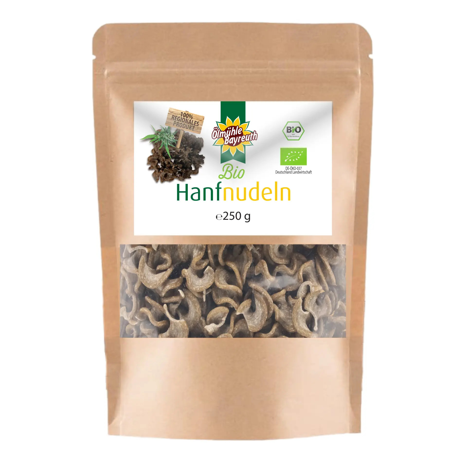 Bio Hanfnudeln von der Ölmühle Bayreuht