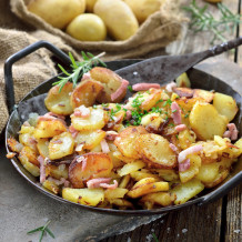 Bratkartoffeln mit Bio Kubeben Pfeffer von der Ölmühle Bayreuth