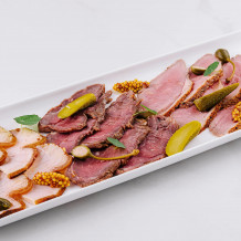 Fleischplatte mit Senfkaviar - Ölmühle Bayreuth