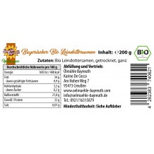 Bio Leindottersamen 200 g von der Ölmühle Bayreuth