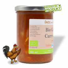 Bio Gockel Currywurst 400 ml von "Gutes von Schubert"