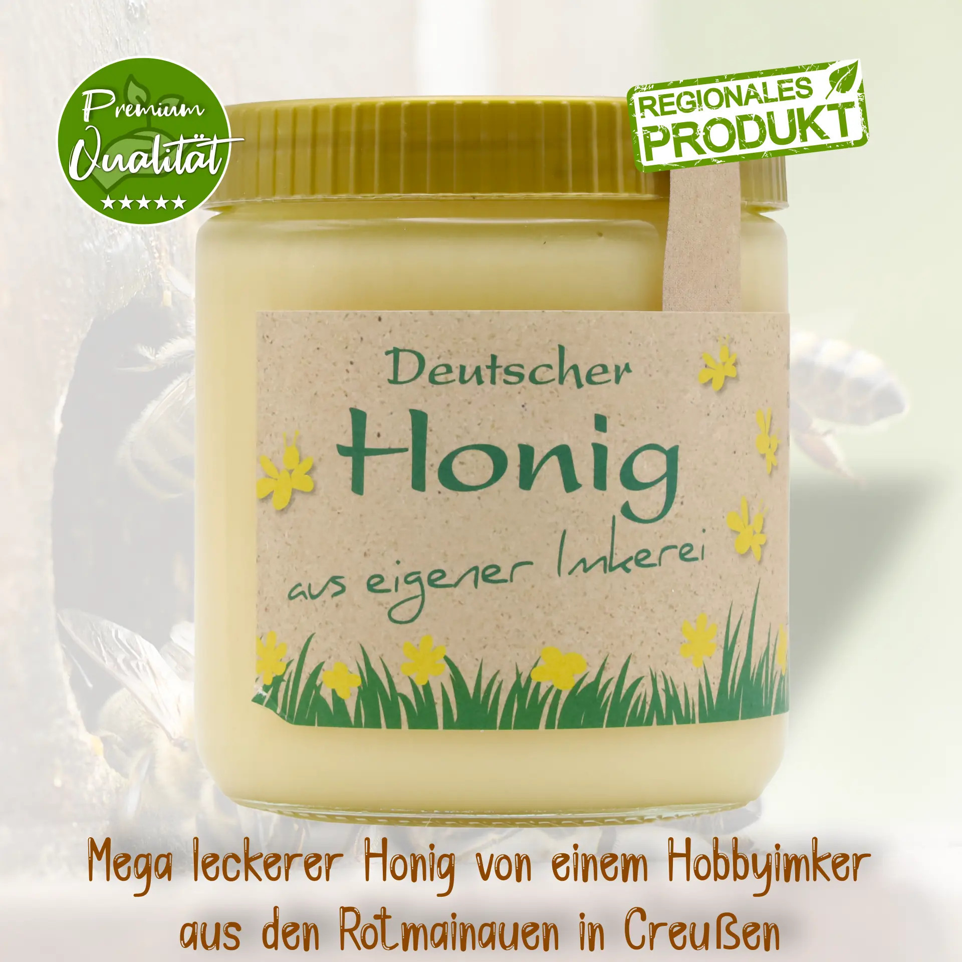 Cremiger Honig aus Creußen von der Ölmühle Bayreuth