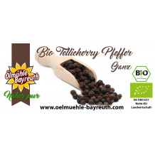 Bio Tellicherry Pfeffer von der Ölmühle Bayreuth