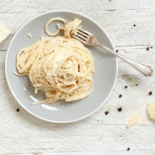 cacio e pepe mit Tellicherry Pfeffer