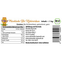 Bio Kichererbsen 1 kg von der Ölmühle Bayreuth