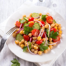 Mediterraner Kichererbsensalat - Rezept von der Ölmühle Bayreuth