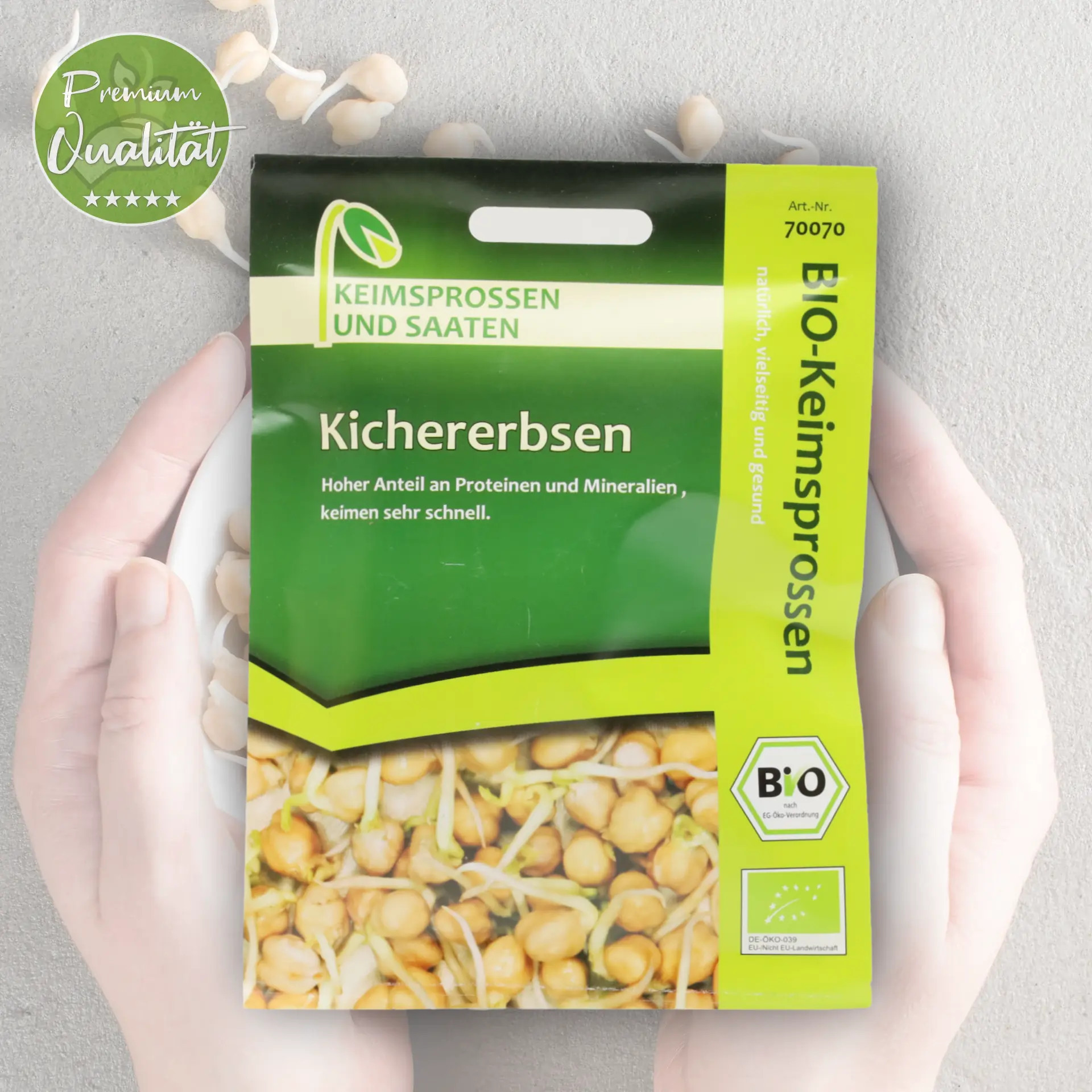 Bio Keimsprossen Kichererbsen von Keimsprossen und Saaten