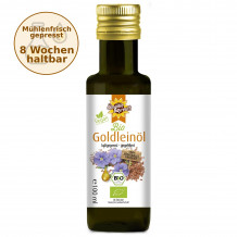 Bio Goldleinöl kaltgepresst von der Ölmühle Bayreuth