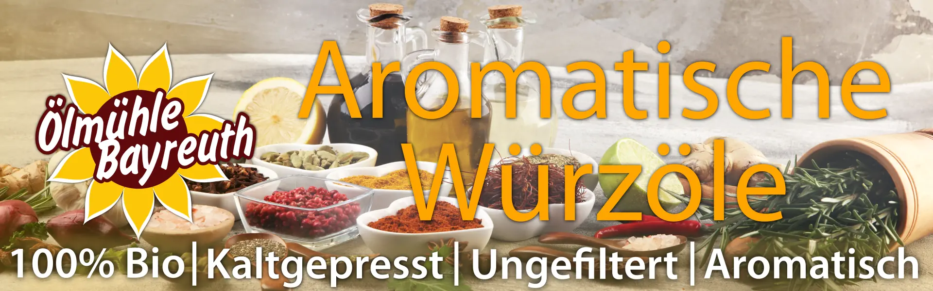 Bio Würzöle von der Ölmühle Bayreuth